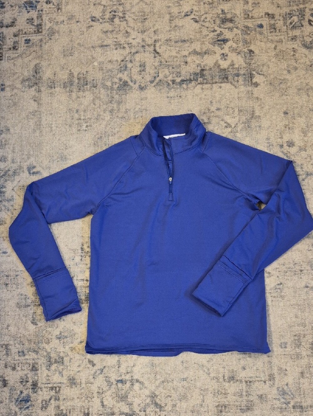 EUC Athleta Whistler Noble Blue Half-Zip M - Picture 2 of 8